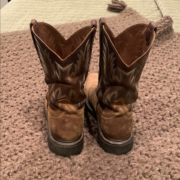 Rustic Brown Cowboy Boots - Picture 2 of 6